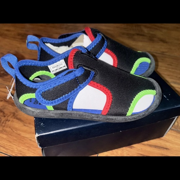 OshKosh Toddler Aquatic Water Shoes Blue Orange Size 12 Toddler - Picture 3 of 4